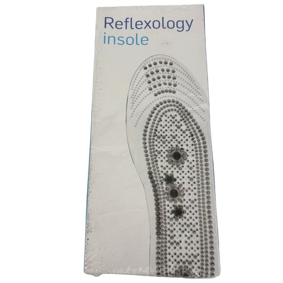 Reflexology Insole Acupoints Magnets Easy Trim to Fit Size Men or Women 1 pair - Picture 1 of 10